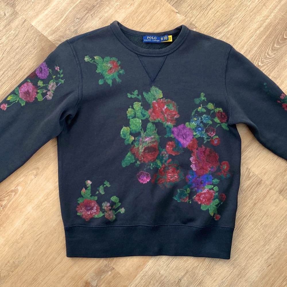 NWOT Ralph Lauren Black crew neck sweatshirt